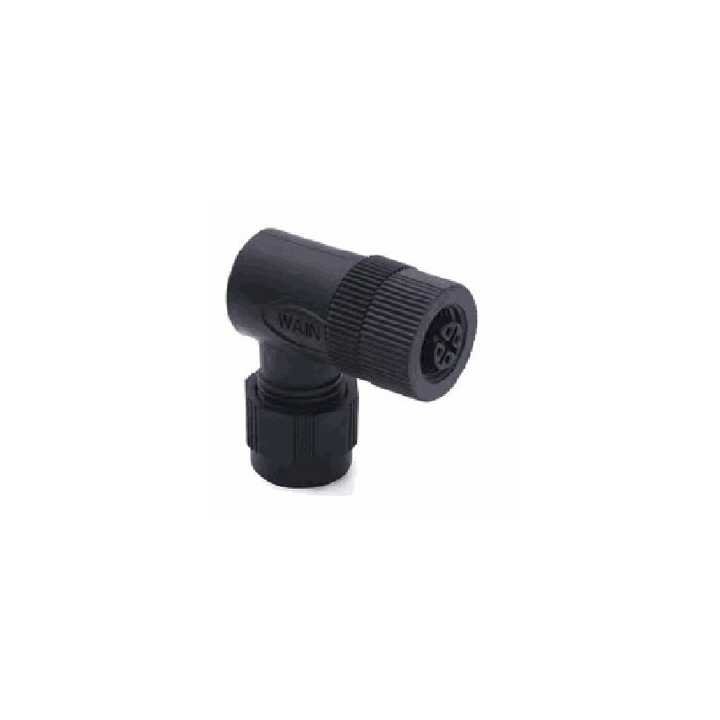 Connecteur femelle M12P, 5 pol., codage A IP67, 4A, non-blindé